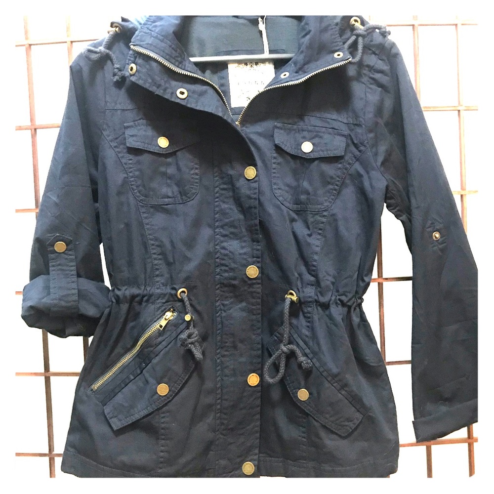 Navy Blue Women’s Anorak Jacket Size Small S NWT